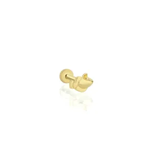 14k Gold Fish Model Tragus Piercing