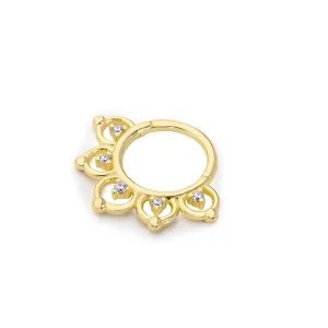 14k Gold Princess Helix Piercing