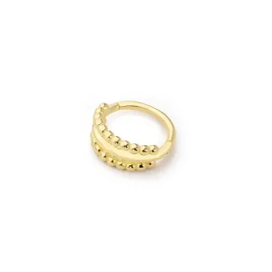 14k Gold Rows of Bubbles Helix Piercing