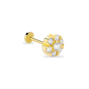 14k Gold Seven Stone Tragus