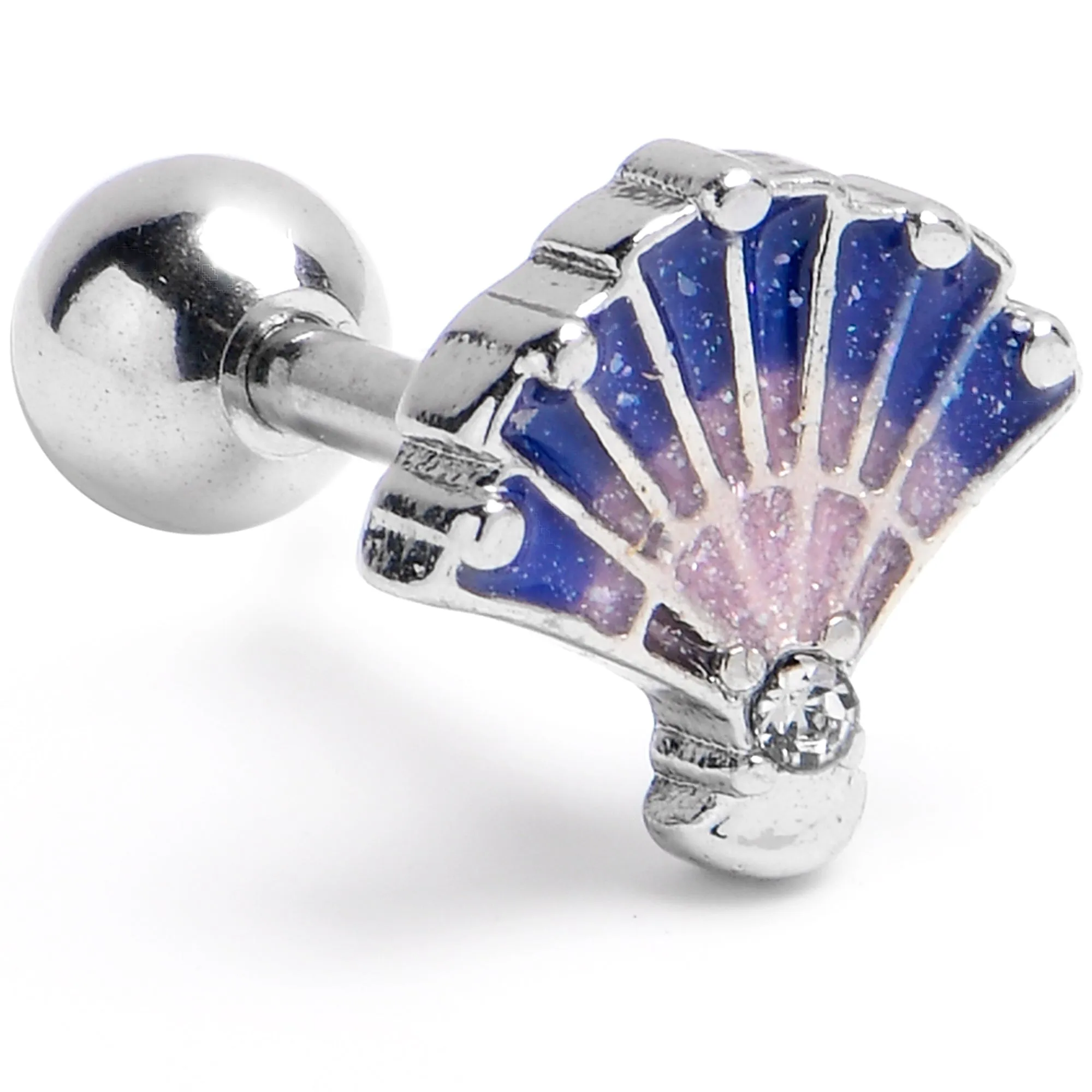 16 Gauge 1/4 Mesmerizing Ocean Magic Sea Shells Cartilage Helix Conch Earring