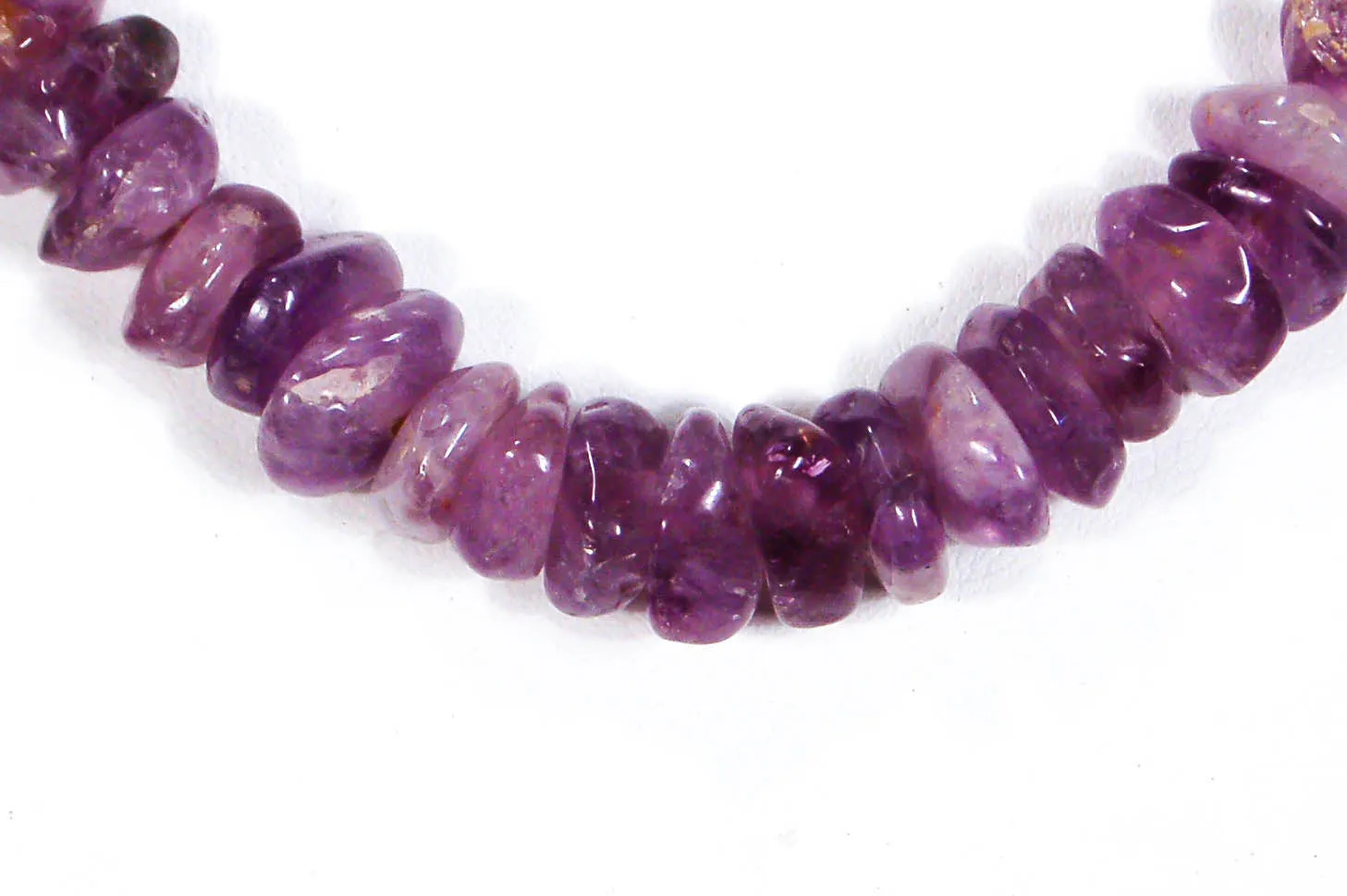 1970's Tumbled Amethyst Bead Necklace