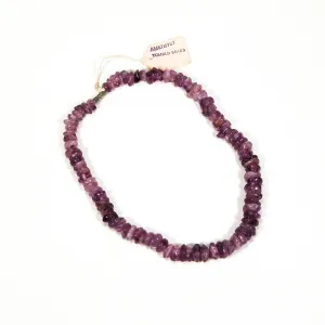 1970's Tumbled Amethyst Bead Necklace