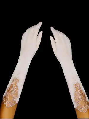 1st Class Bridal G4S8 Ivory Gloves