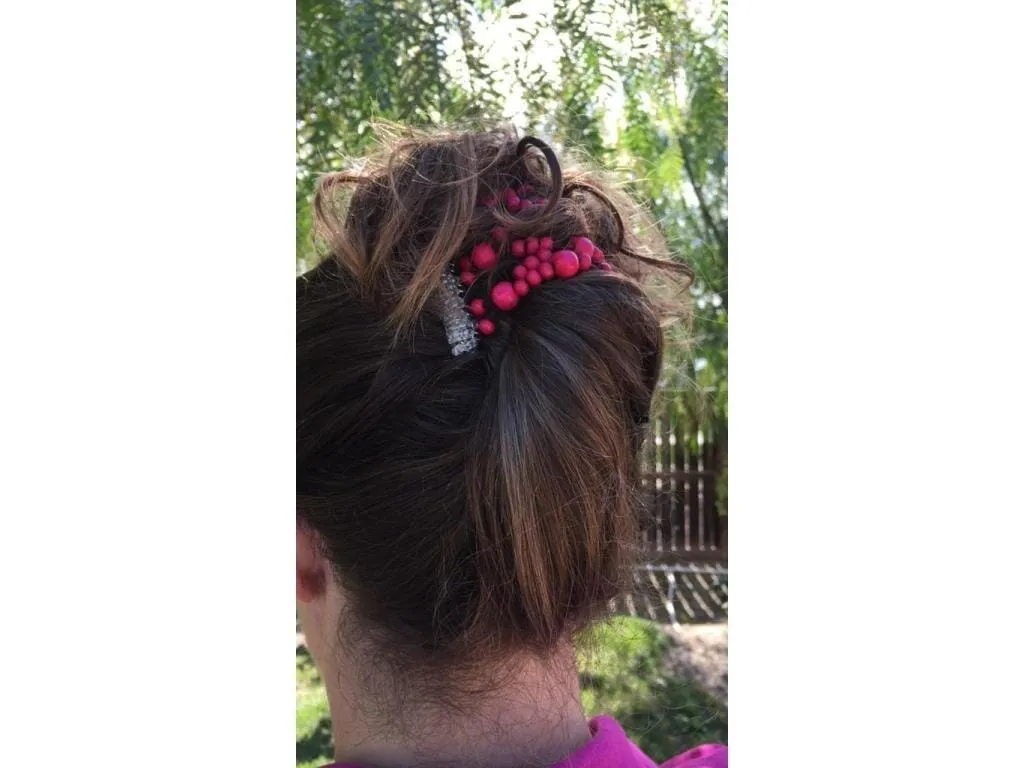 African Butterfly Wire Hair Clip - 7 Tong 504