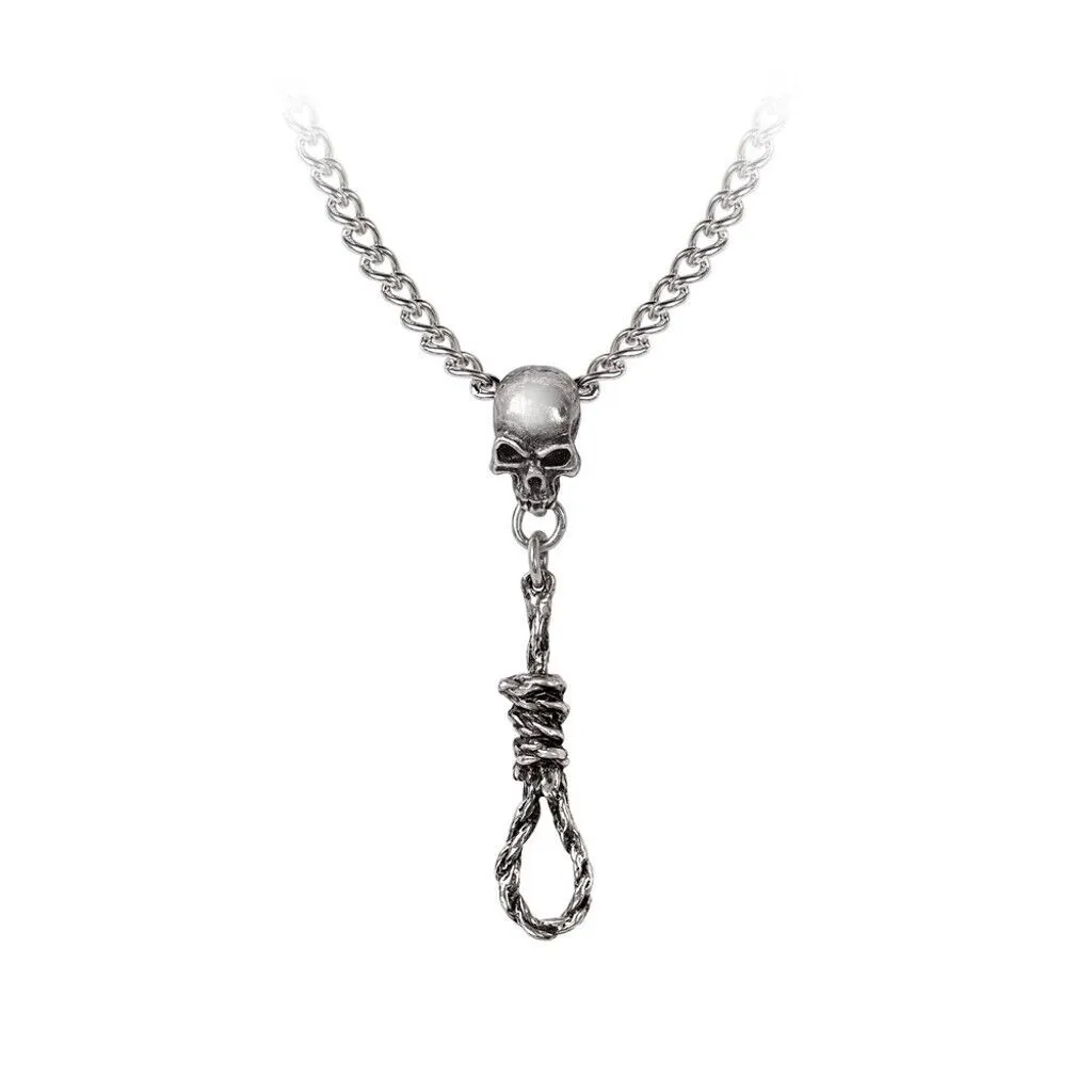 Alchemy Gothic P932 Noose Around Your Neck Pendant necklace Skull Halloween