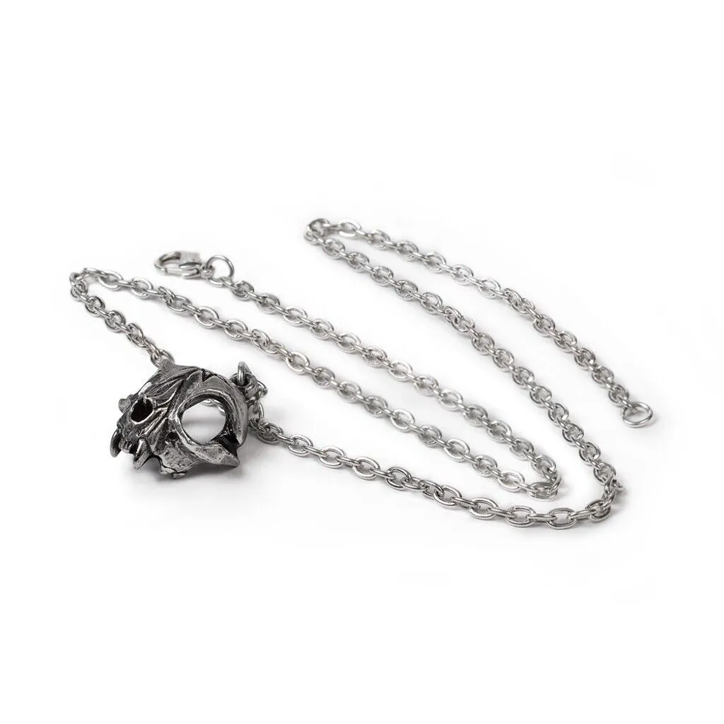 Alchemy Gothic P938- My Forever Friend Necklace Pendant Which Halloween Skull