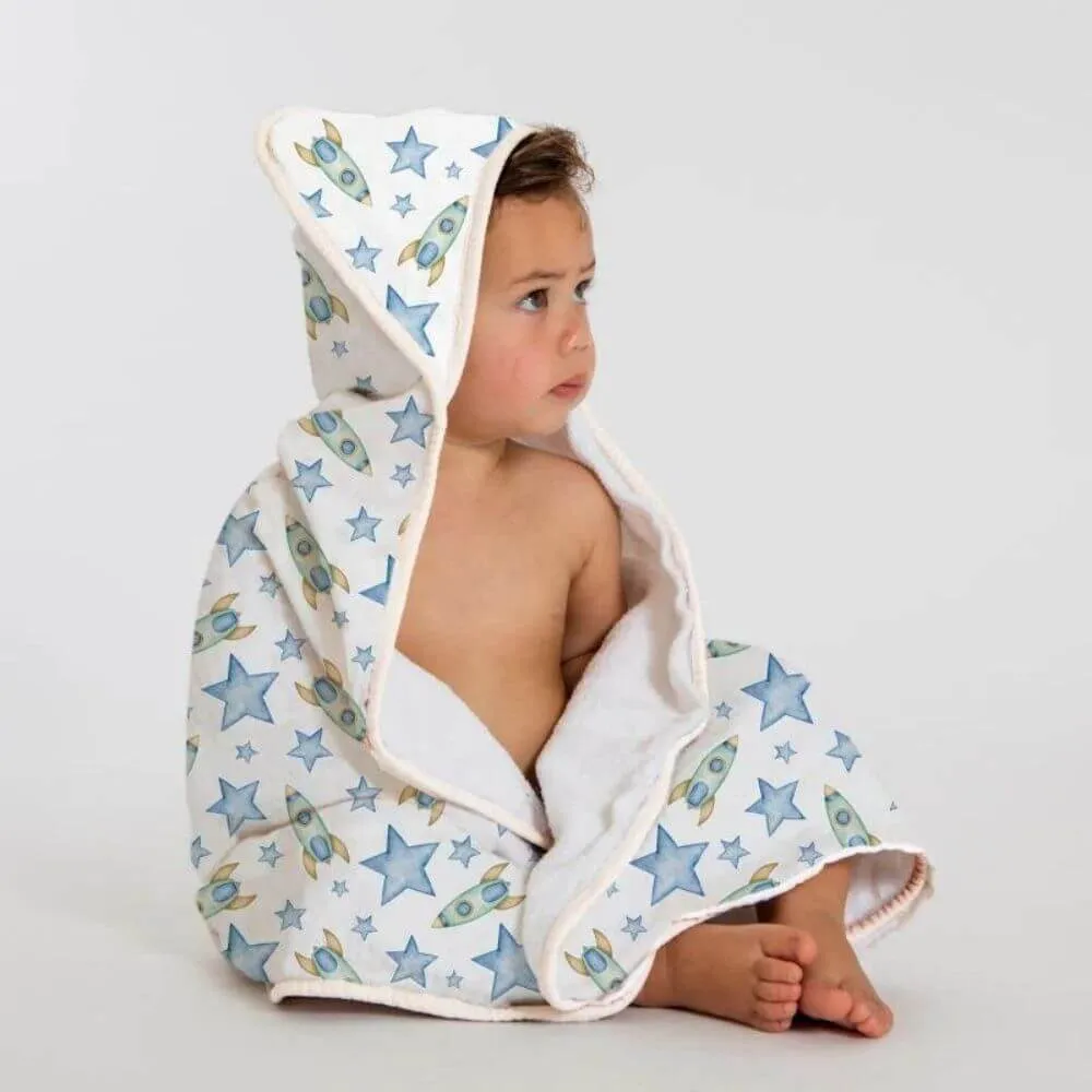 All4Ella Rocket Hooded Towel
