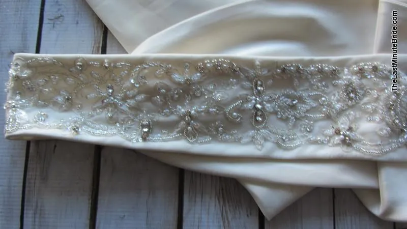 Allure Bridal Sash Style S1