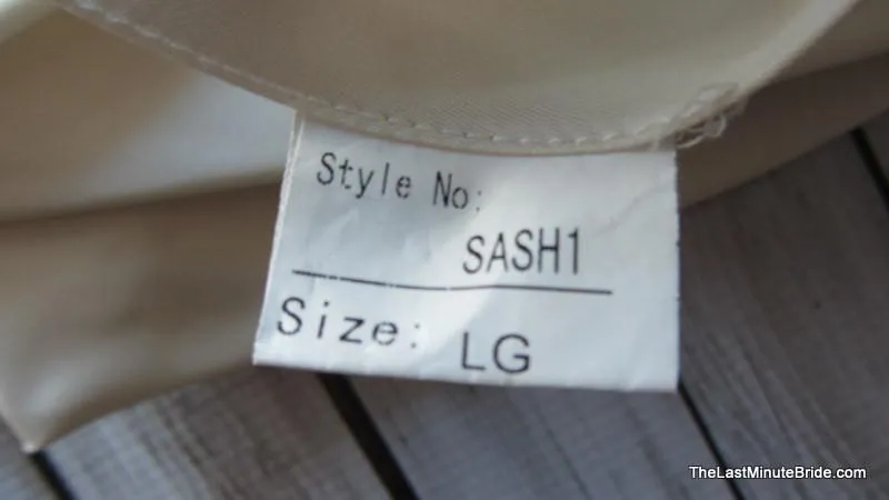 Allure Bridal Sash Style S1
