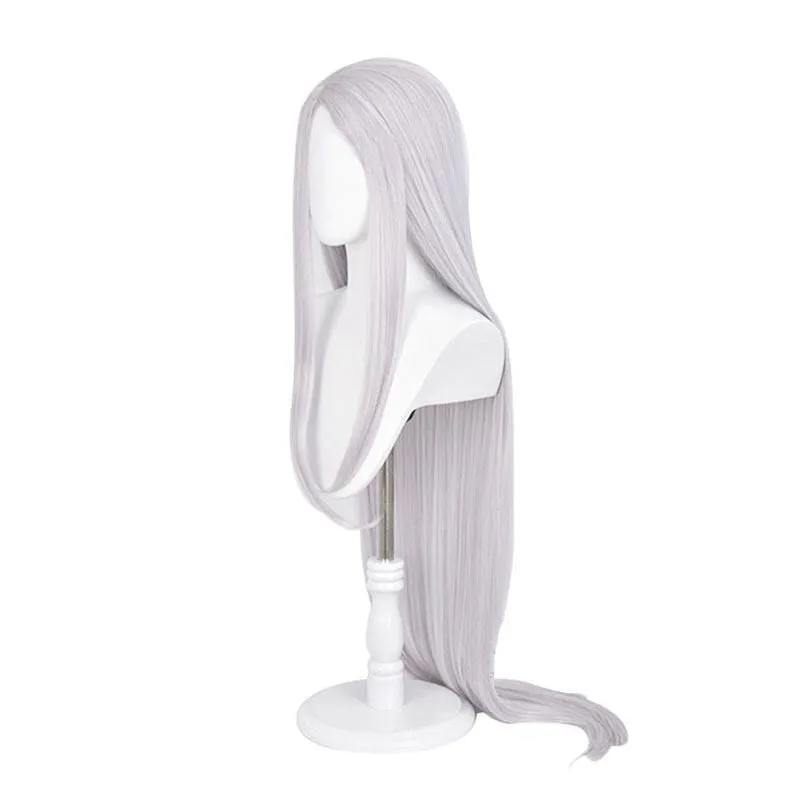 Anime My Hero Academia Miruko Rabbit Hero Long Silver Grey Cosplay Wigs