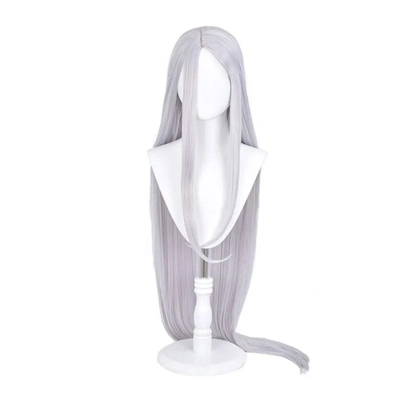 Anime My Hero Academia Miruko Rabbit Hero Long Silver Grey Cosplay Wigs