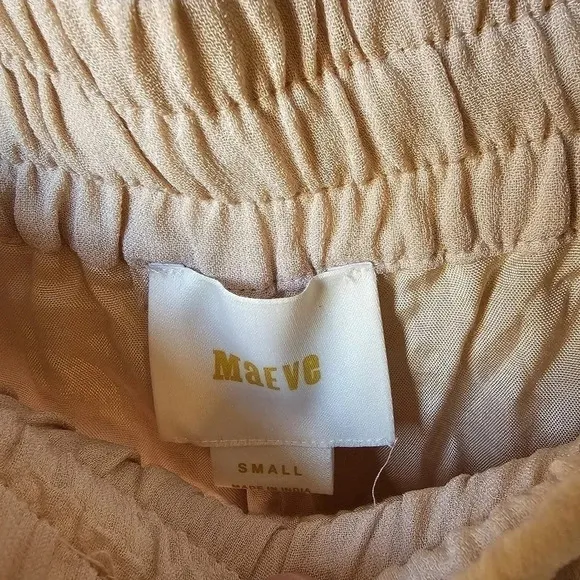Anthropologie Maeve Beaded Shorts Womens Small Chiffon Festival Boho Hippie