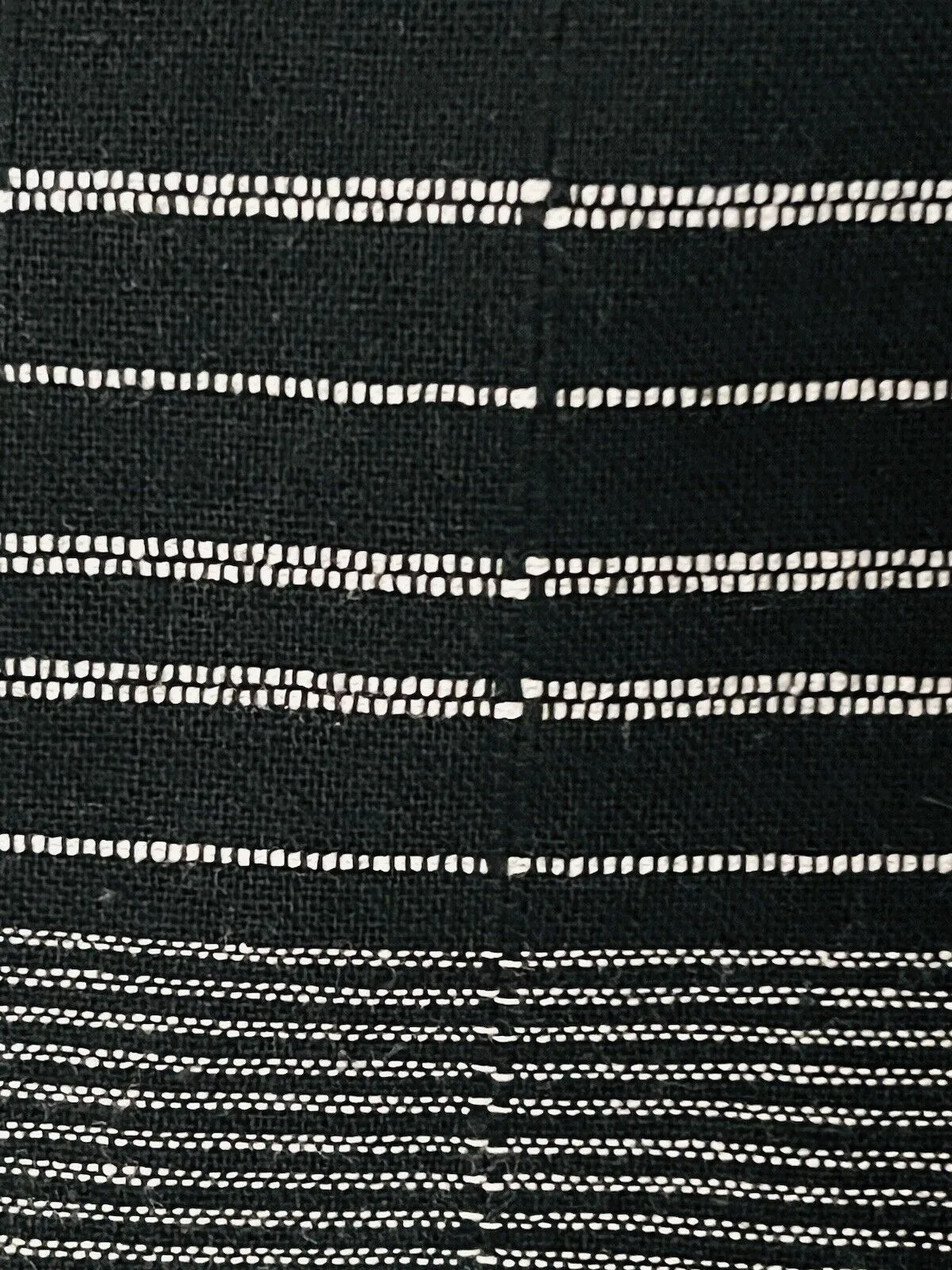ANTHROPOLOGIE Moon River Dress Sz S Woven Flutter Sleeve Black Striped Boho