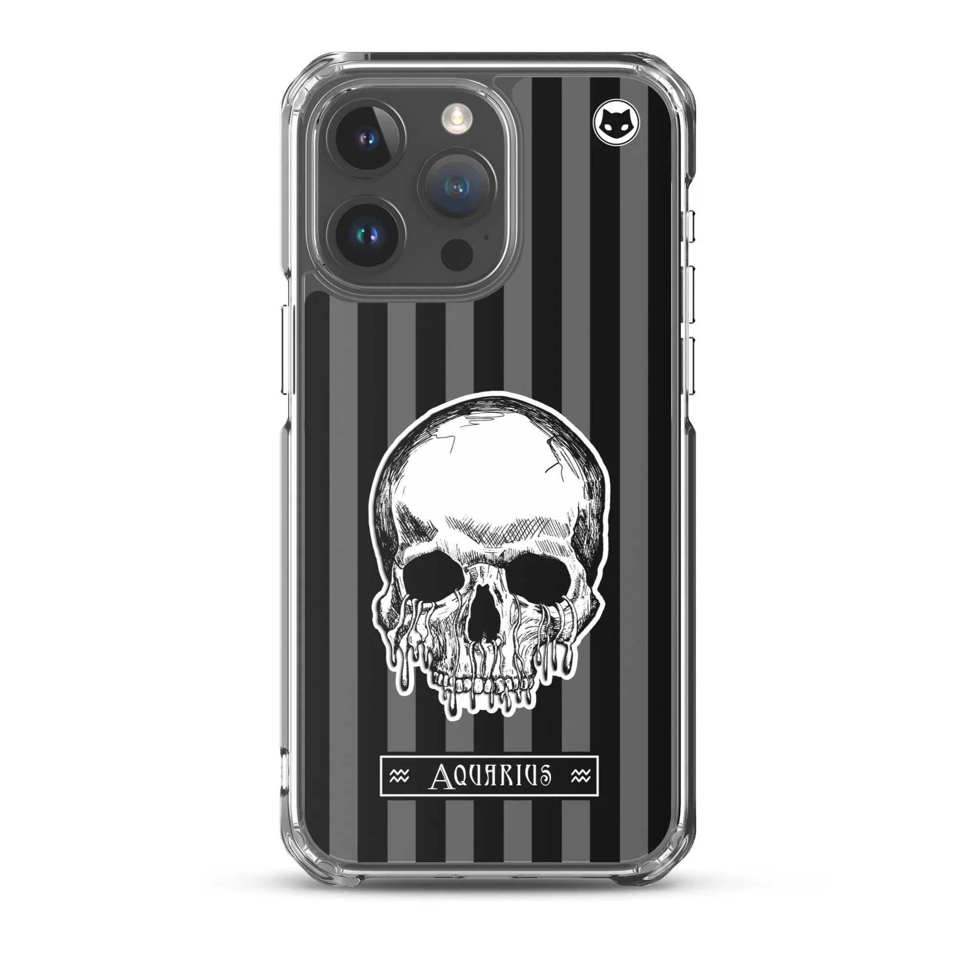 Aquarius Zodiac iPhone Case (Clear)