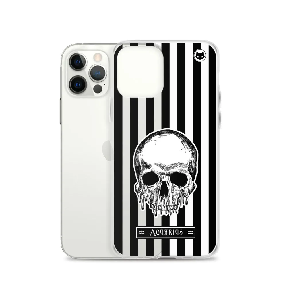 Aquarius Zodiac iPhone Case (Clear)