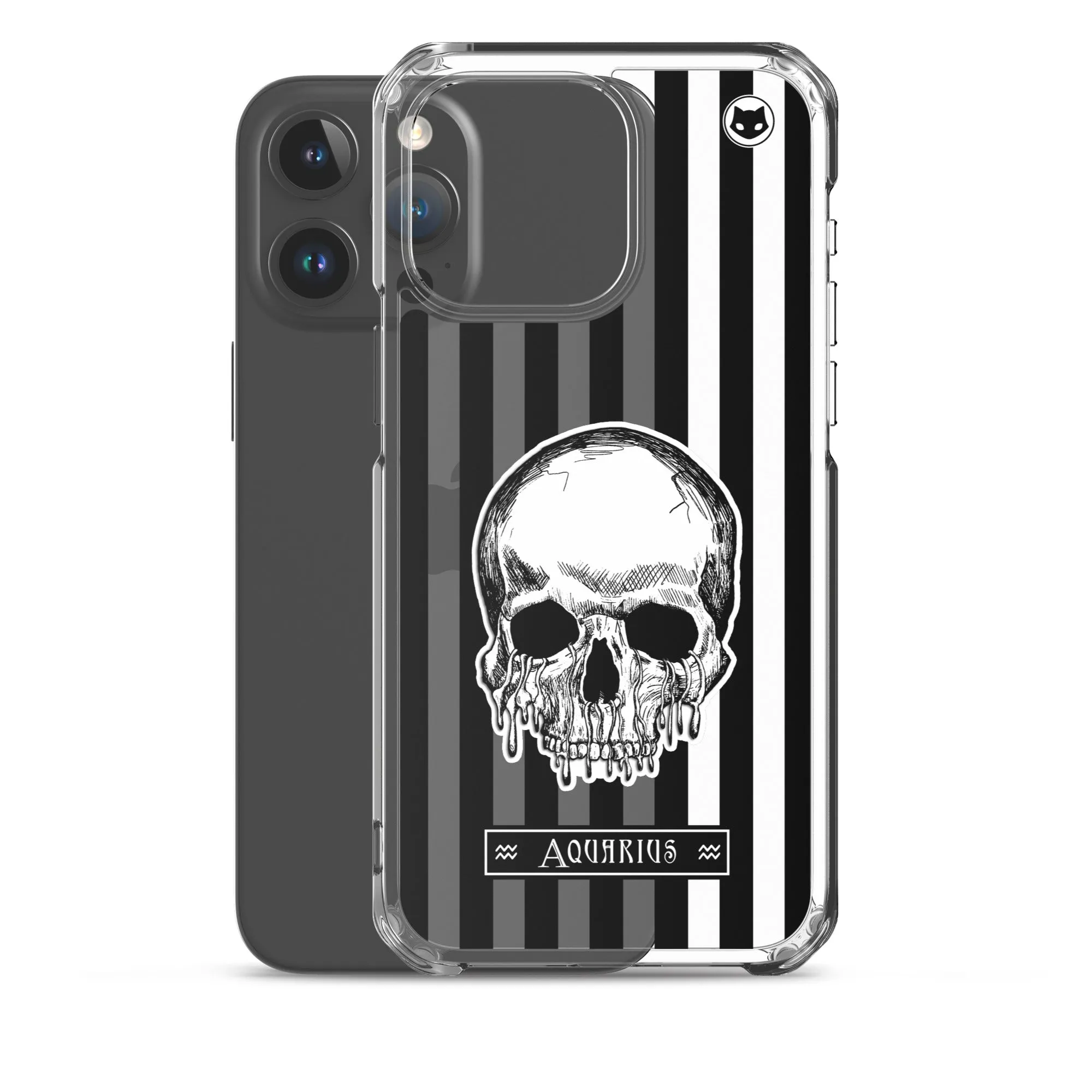 Aquarius Zodiac iPhone Case (Clear)