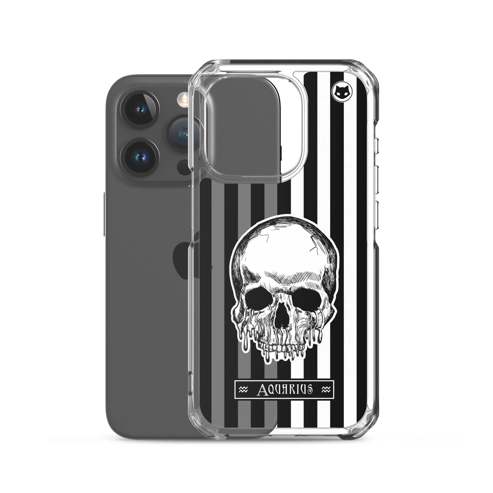 Aquarius Zodiac iPhone Case (Clear)