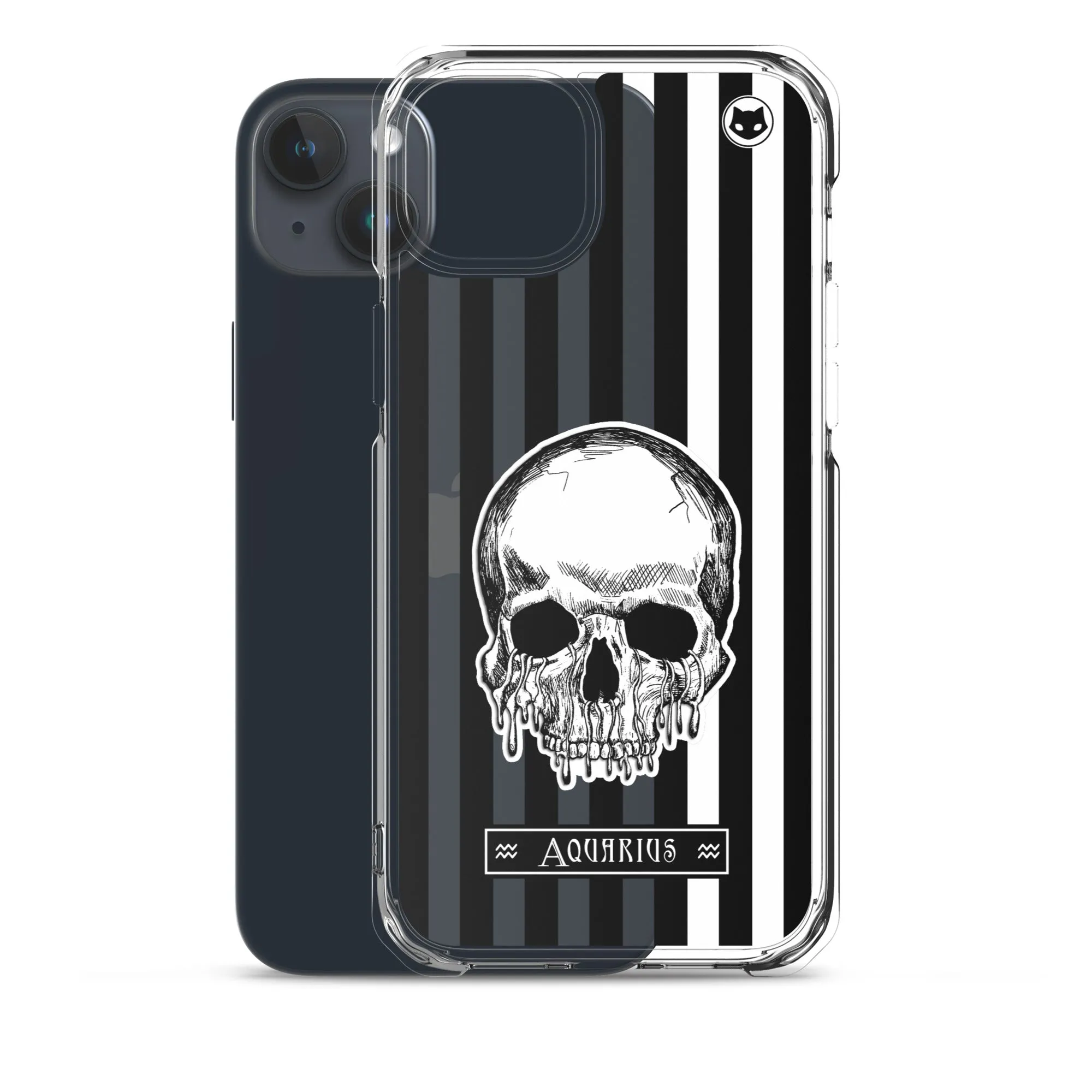 Aquarius Zodiac iPhone Case (Clear)