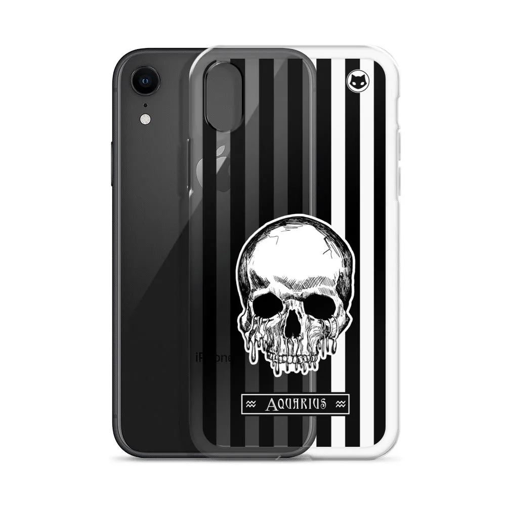 Aquarius Zodiac iPhone Case (Clear)