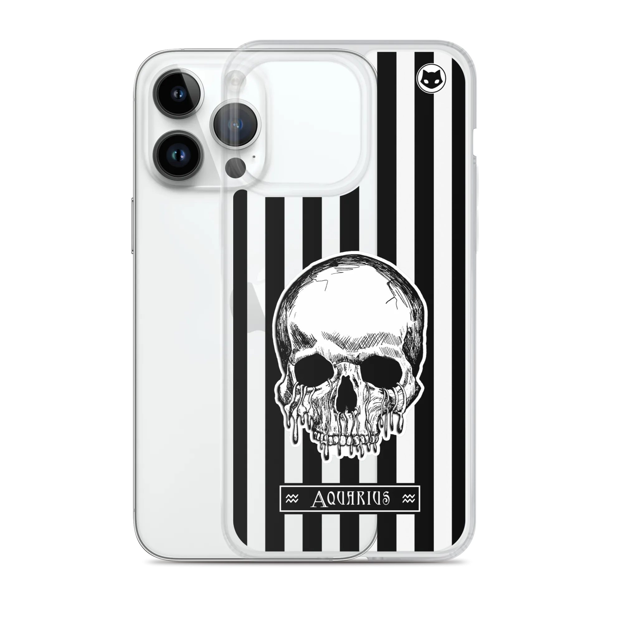 Aquarius Zodiac iPhone Case (Clear)