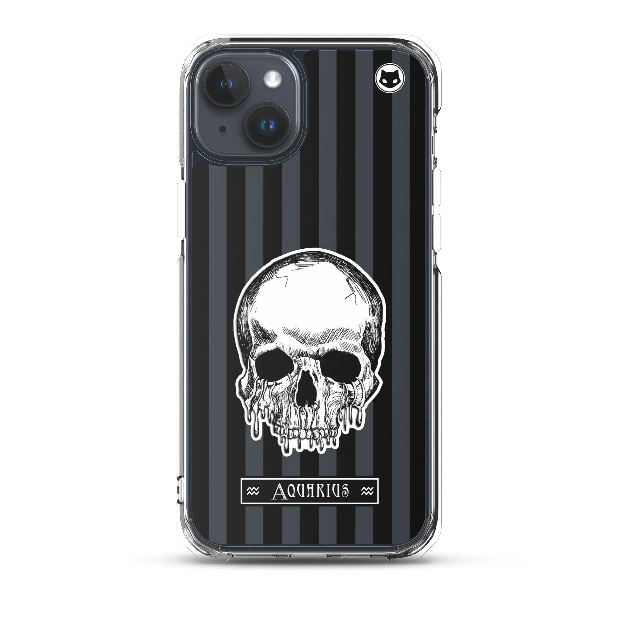 Aquarius Zodiac iPhone Case (Clear)