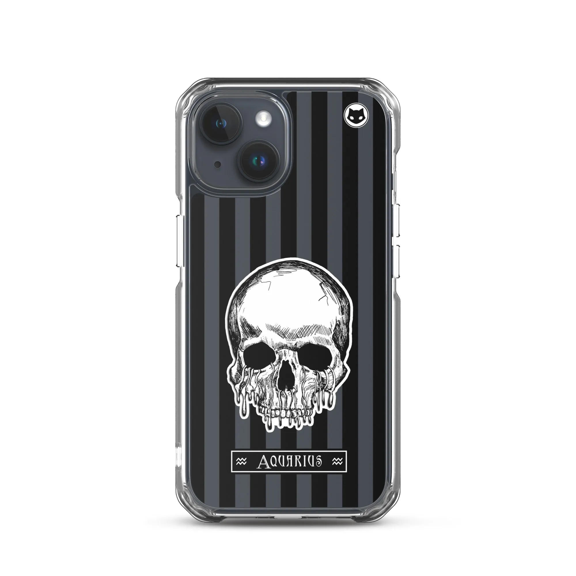 Aquarius Zodiac iPhone Case (Clear)