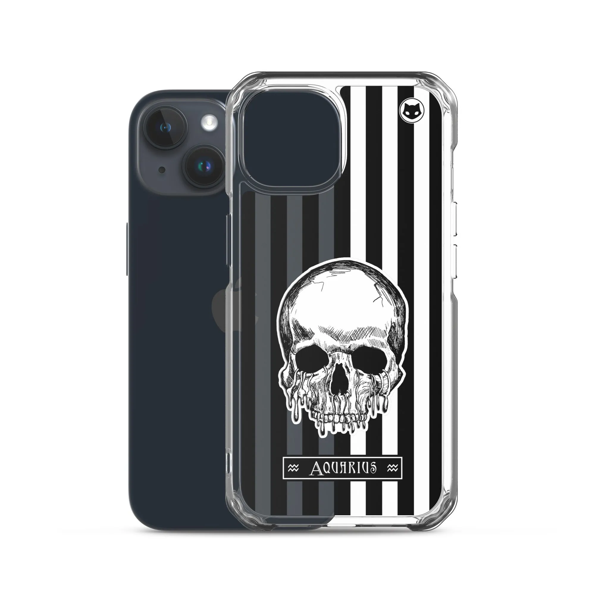 Aquarius Zodiac iPhone Case (Clear)