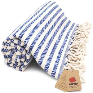 Arpa Peshtemal Beach and Bath Towel - Royal Blue