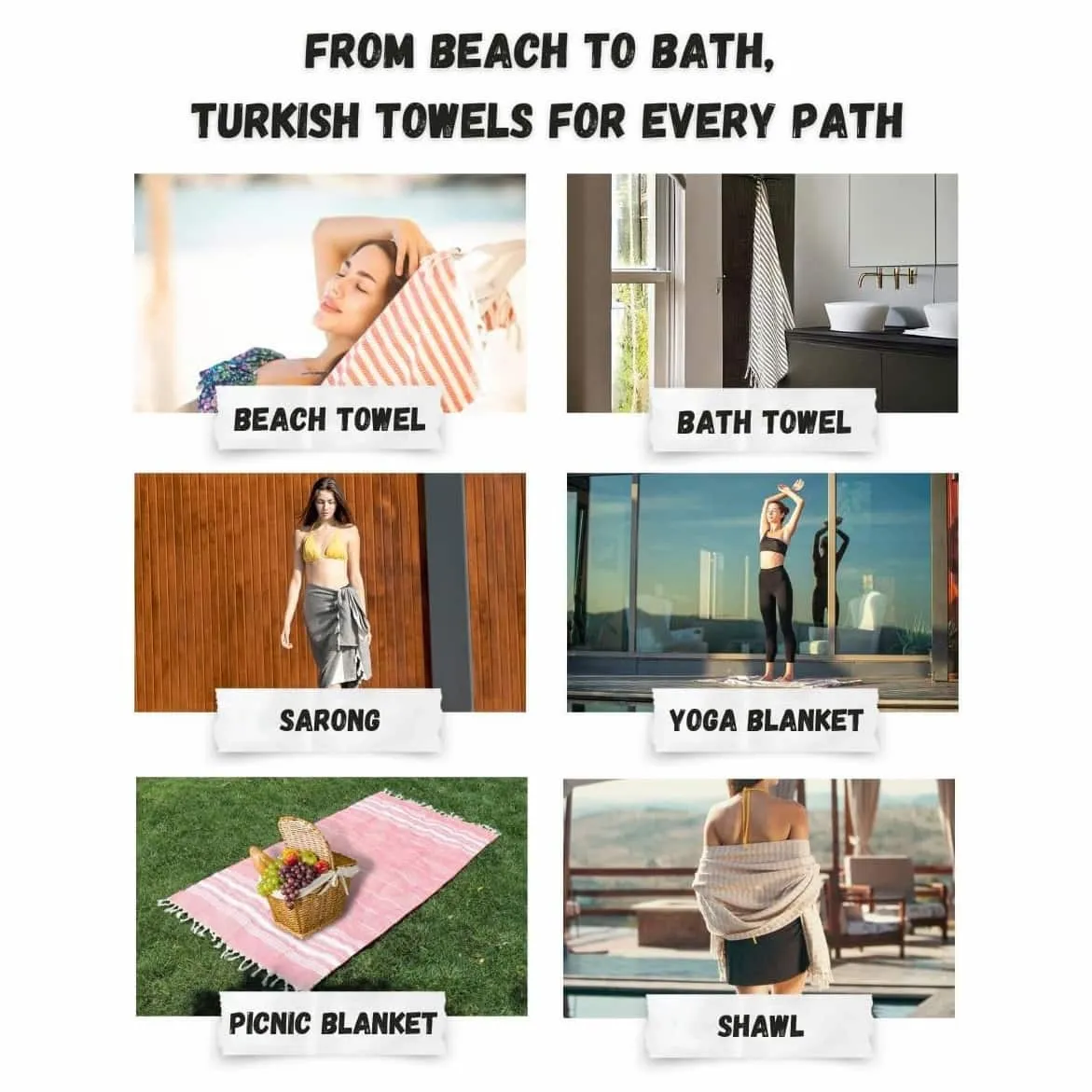 Arpa Peshtemal Beach and Bath Towel - Royal Blue