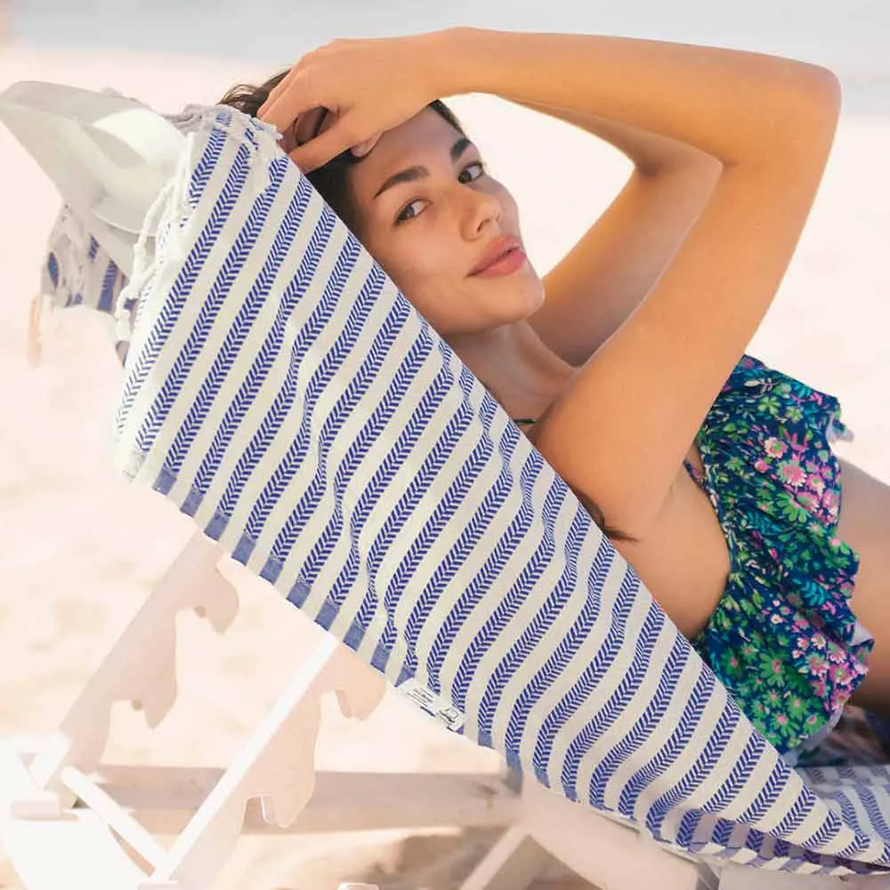 Arpa Peshtemal Beach and Bath Towel - Royal Blue
