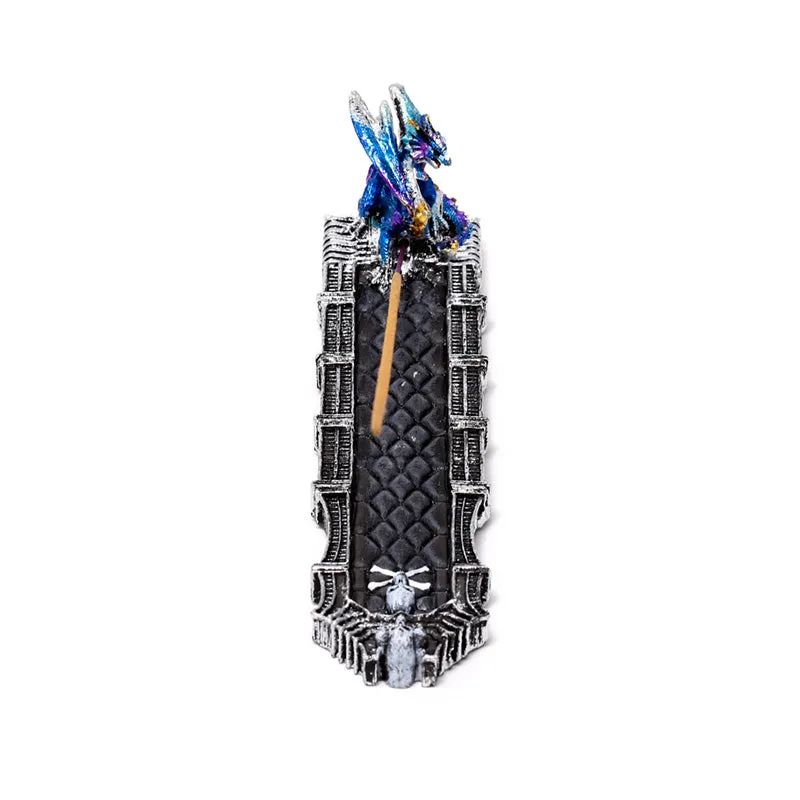 Ashcatcher Incense Burner - Enchanted Nightmare RIP Skull Dragon