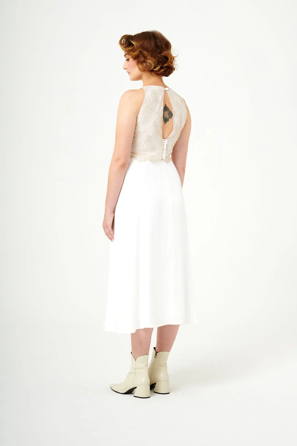 At Last | A-Line Tea-Length Skirt