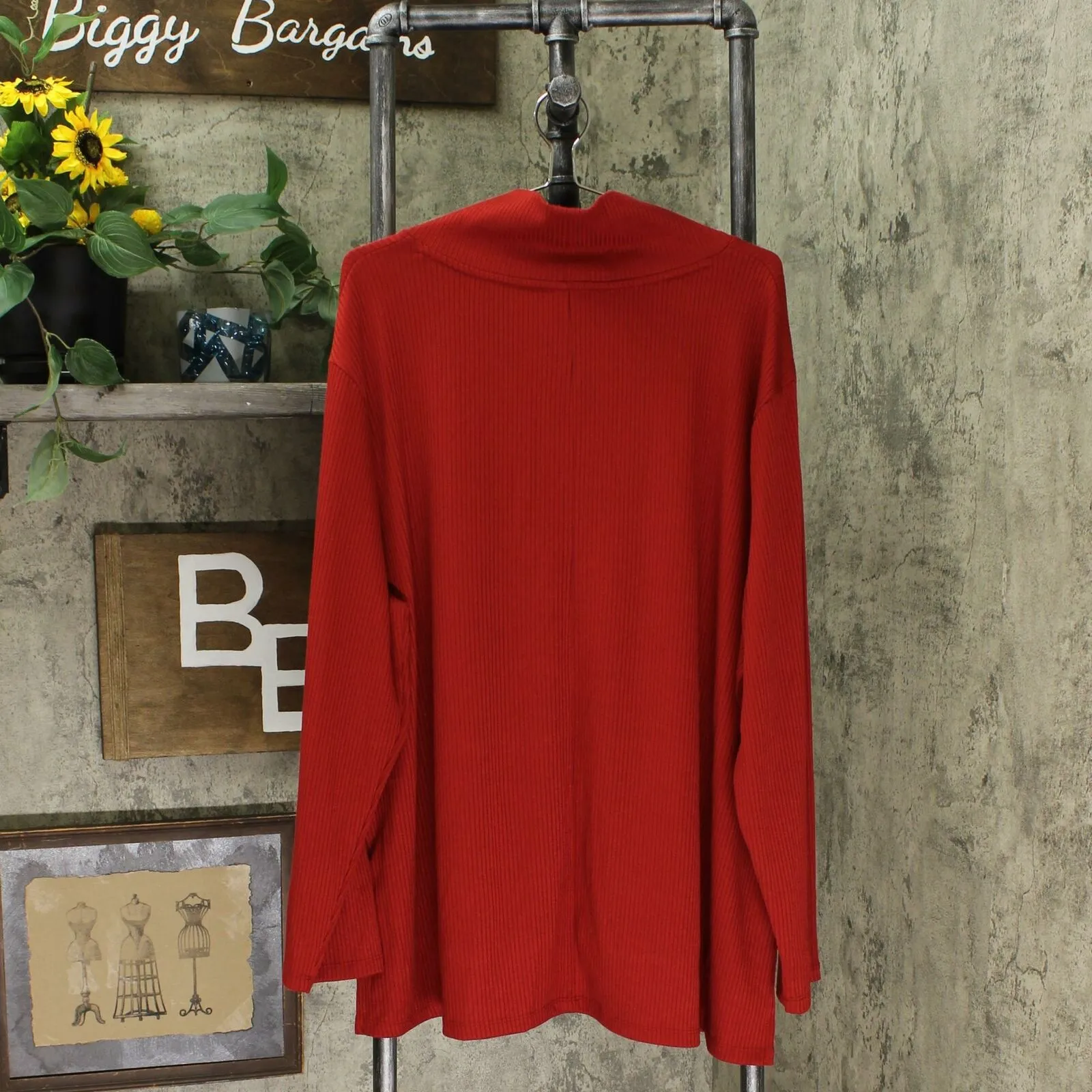 Ava & Viv Women's Plus Size Long Sleeve Mock Turtleneck Pullover Sweater