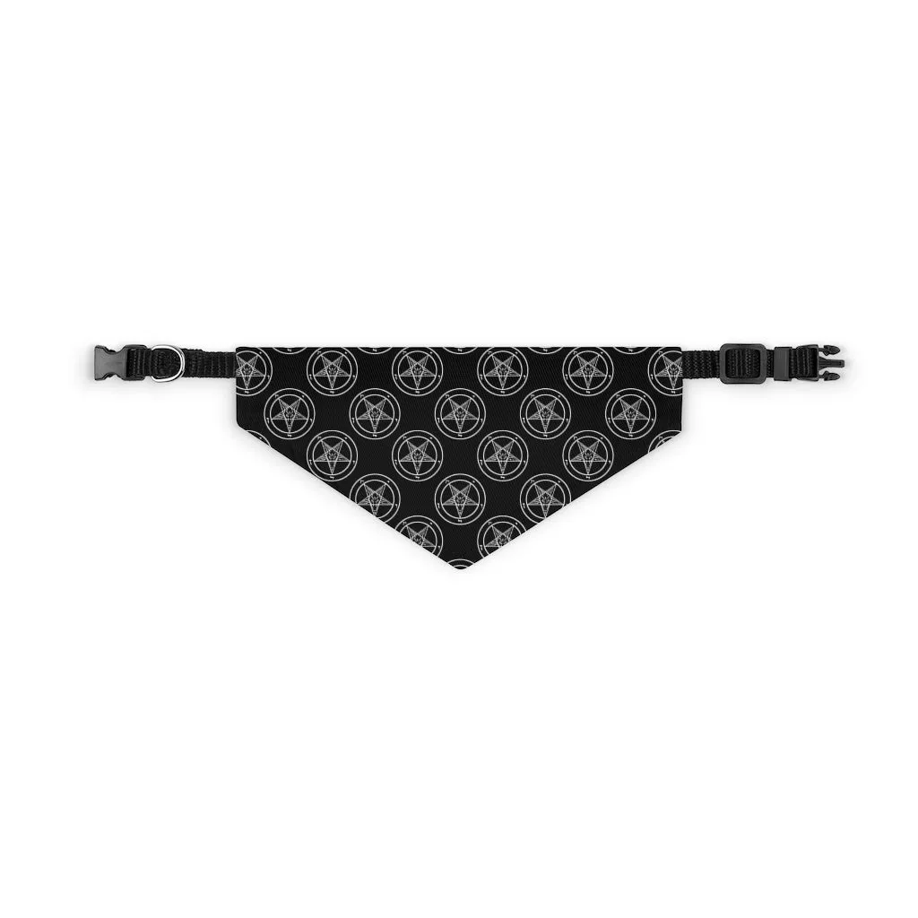 Baphomet Pet Bandana Collar