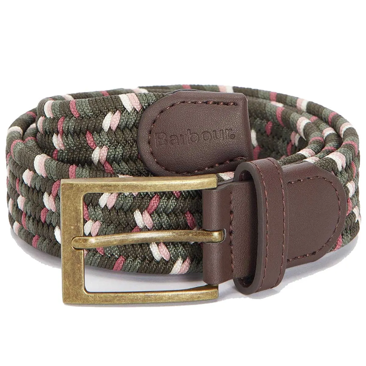 BARBOUR Kildare Webbing Belt - Glenmore Olive