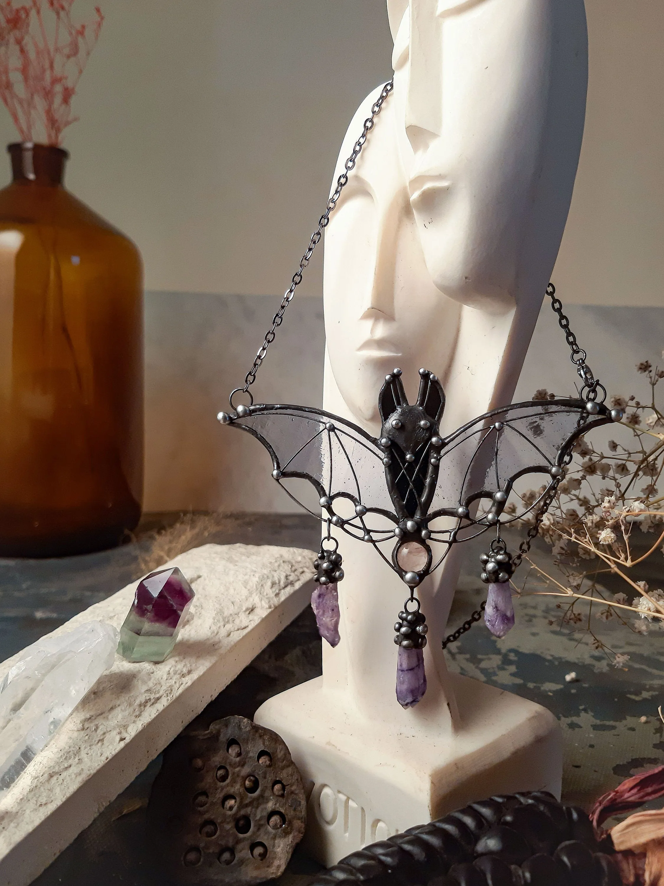 Bat necklace
