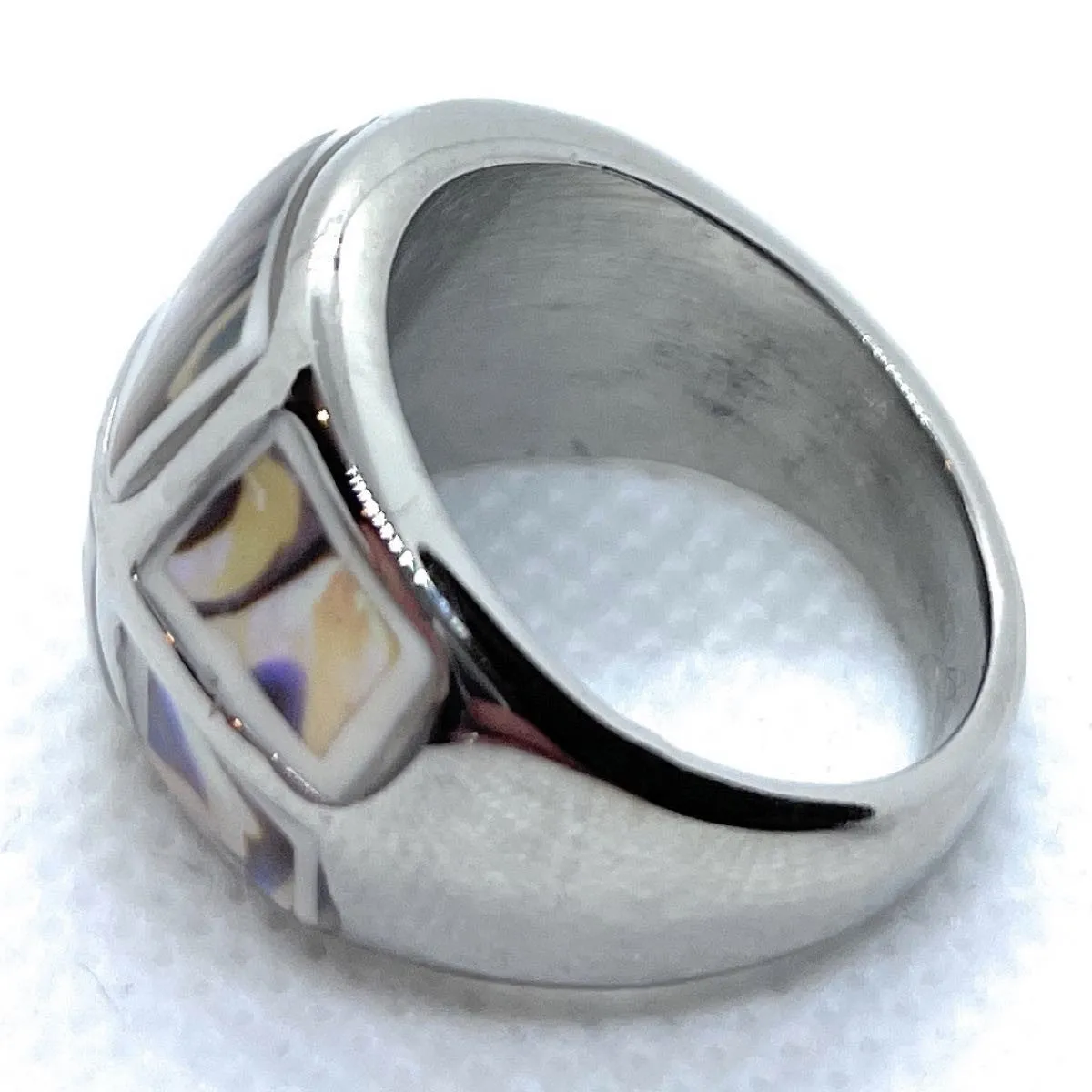 BeachJewelry.com - New Zealand  Abalone Paua Shell Ring (#c461)