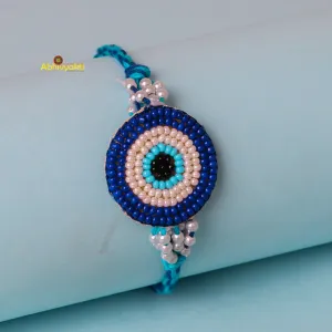 Beaded Evil Eye Rakhi USA ( Free shipping )
