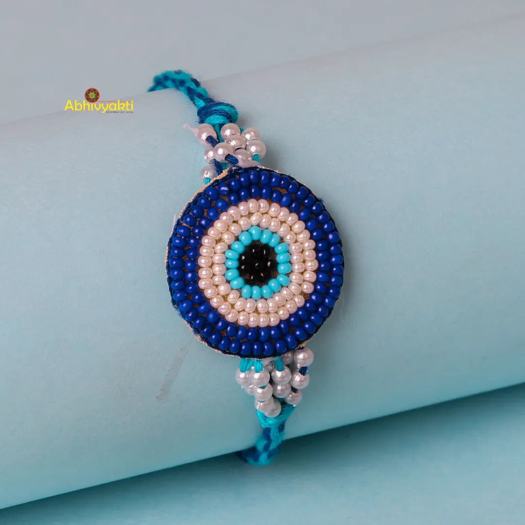 Beaded Evil Eye Rakhi USA ( Free shipping )
