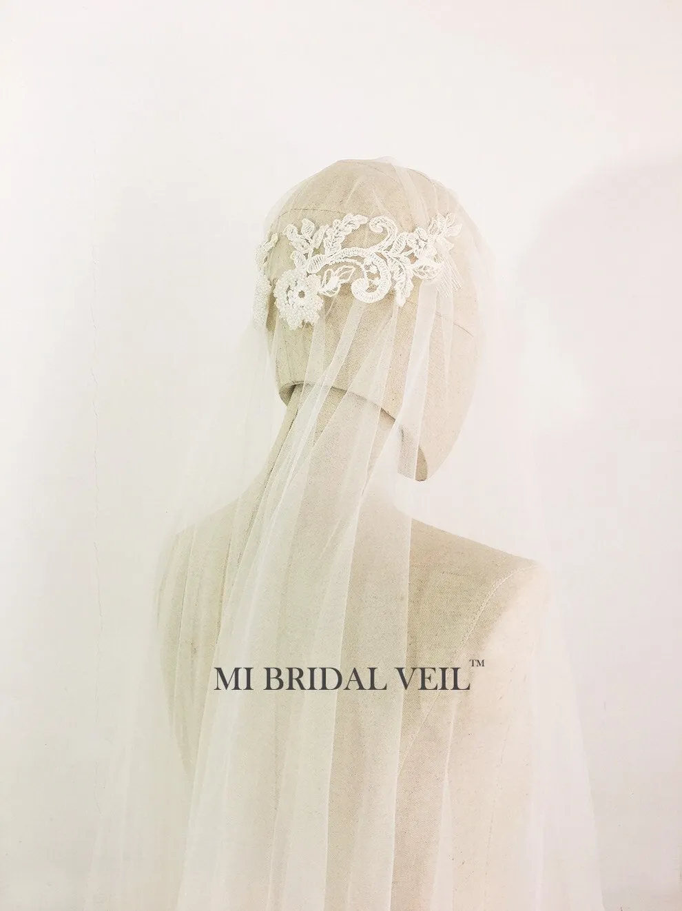 Beaded Juliet Cap Veil, Lace, Vintage Inspired Wedding Veil, Mi Bridal