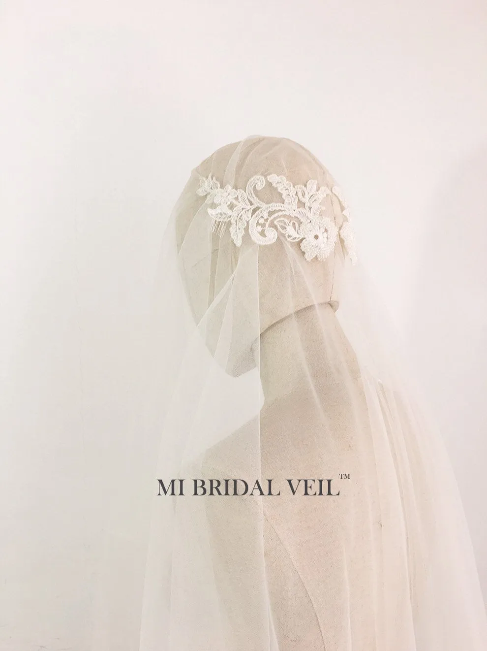 Beaded Juliet Cap Veil, Lace, Vintage Inspired Wedding Veil, Mi Bridal