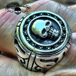 Beast Of Burden - Big, Bold & Heavy Round Skull Ring (#669)