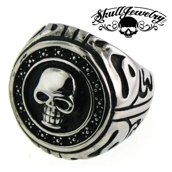 Beast Of Burden - Big, Bold & Heavy Round Skull Ring (#669)