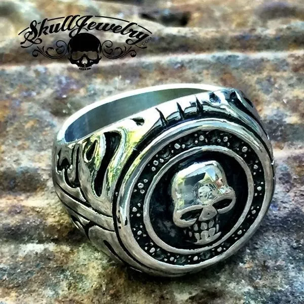 Beast Of Burden - Big, Bold & Heavy Round Skull Ring (#669)