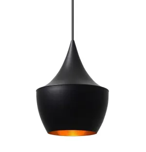Beat Shade Fat Pendant Lamp - Black - Reproduction