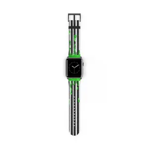 Beetlejuice Slime Watch Band / Faux Leather Apple Watch Band / Series 1, 2, 3, 4, 5