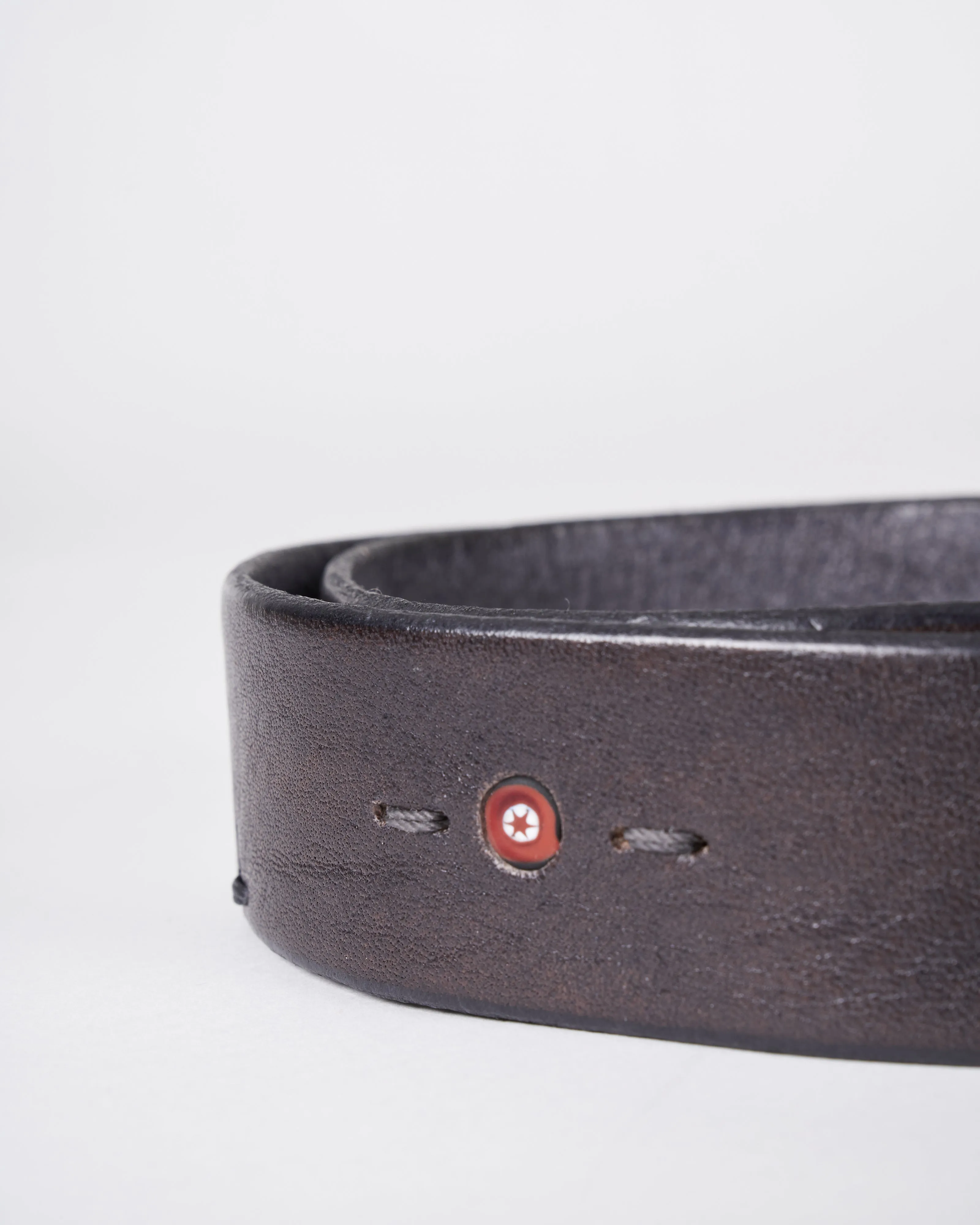 belt with insets - cuoio nero