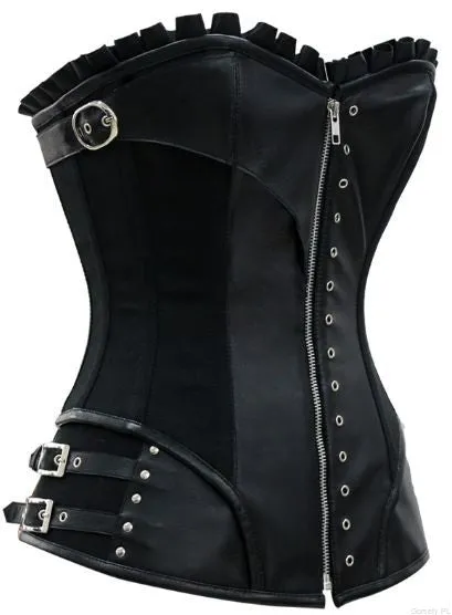 Belva Gothic Black Overbust Corset
