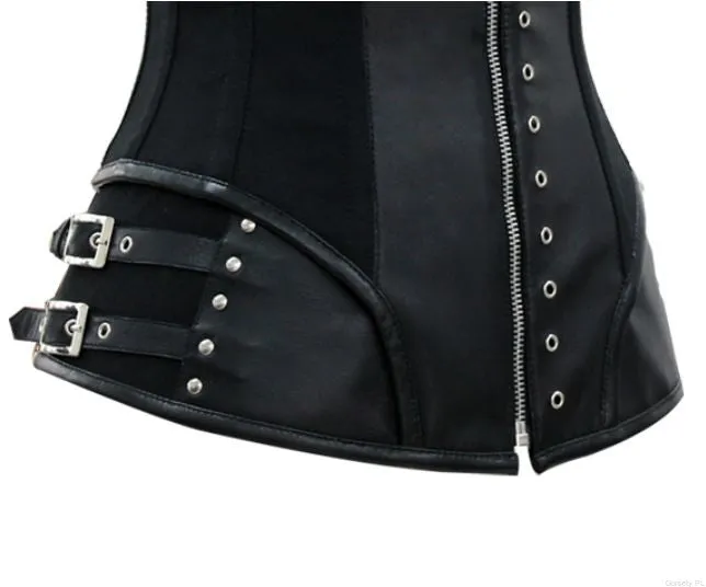 Belva Gothic Black Overbust Corset